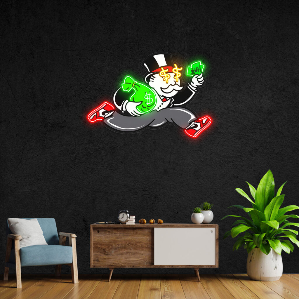 Monopoly Cash Neon Pop Art