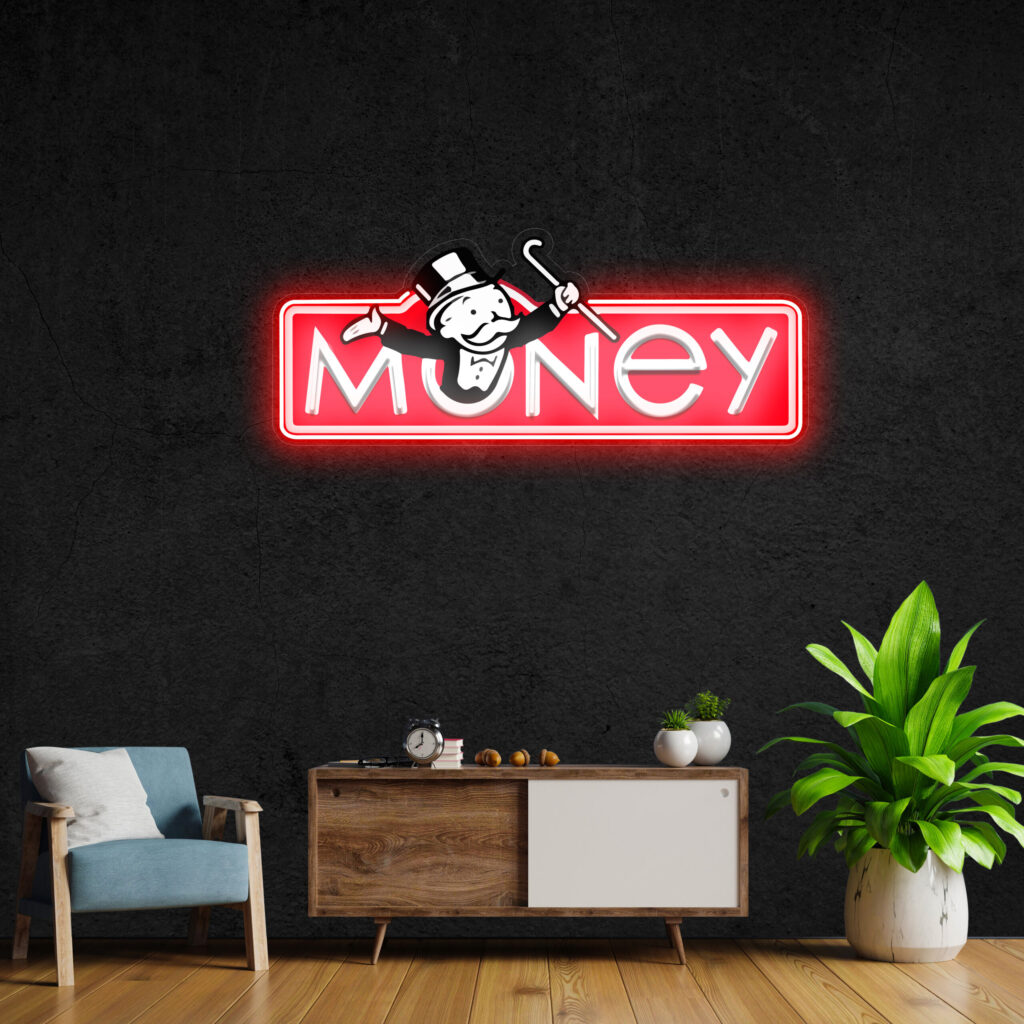 Money Neon Pop Art