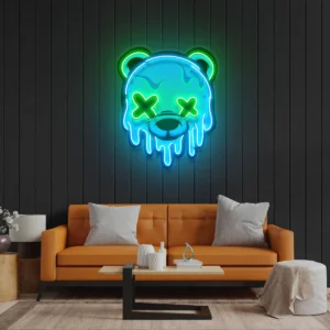 Ice Bear Neon Pop Art