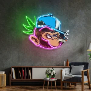 Dope Monkey Neon Pop Art