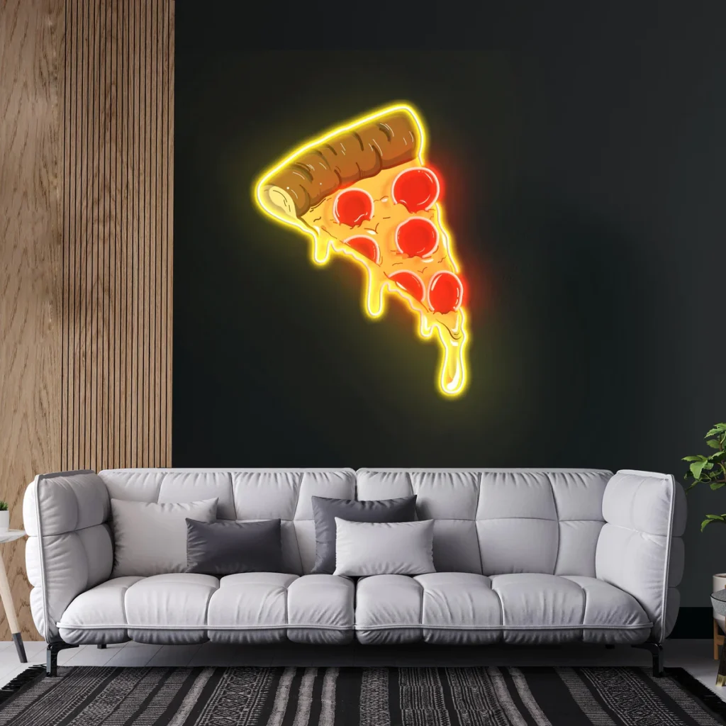 Pizza Neon Pop Art