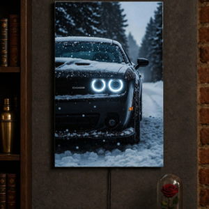 Dodge SRT Snow UV Print Neon Sign (72cm x 40cm)